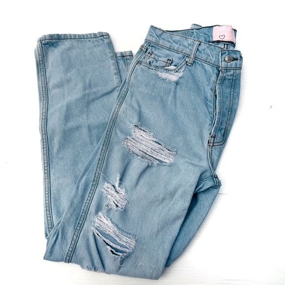 REVICE Light Blue Distressed Women Jeans - Picture 10 of 13